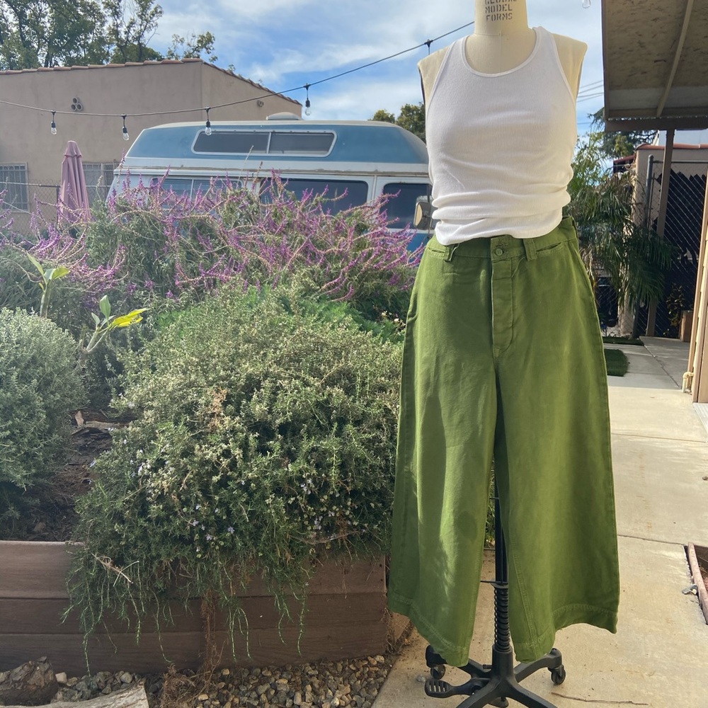 Free People cropped stretch army pant 28